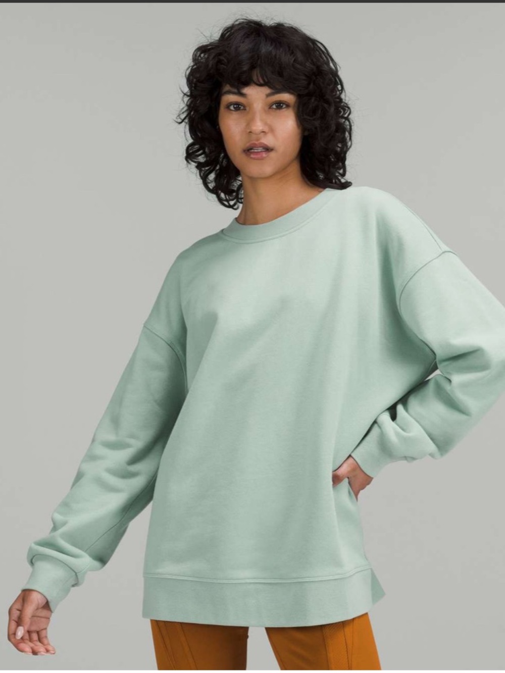 lululemon athletica Perfectly Oversized Crew - Mint Green